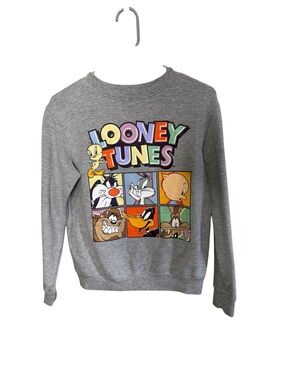 Grey Love Tribe Looney Tunes Graphic Sweatshirt Size S